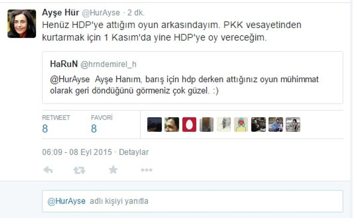 Ayşe Hür: Yine HDP'ye vereceğim