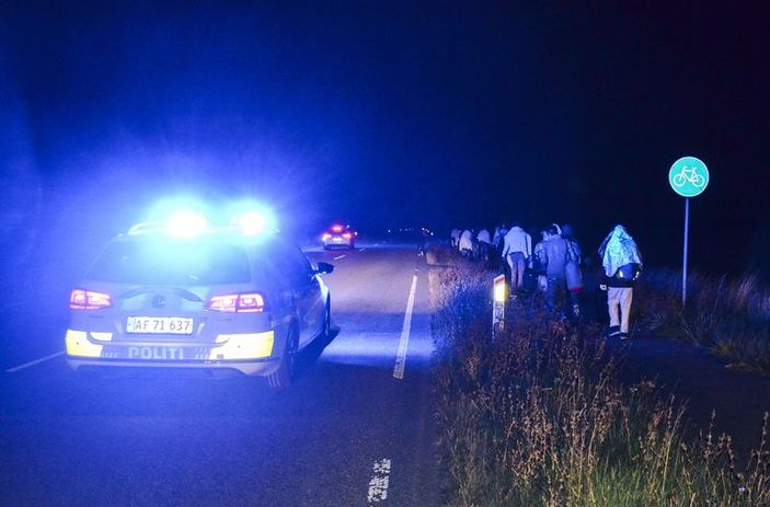 Sığınmacılar Danimarka'ya girdi