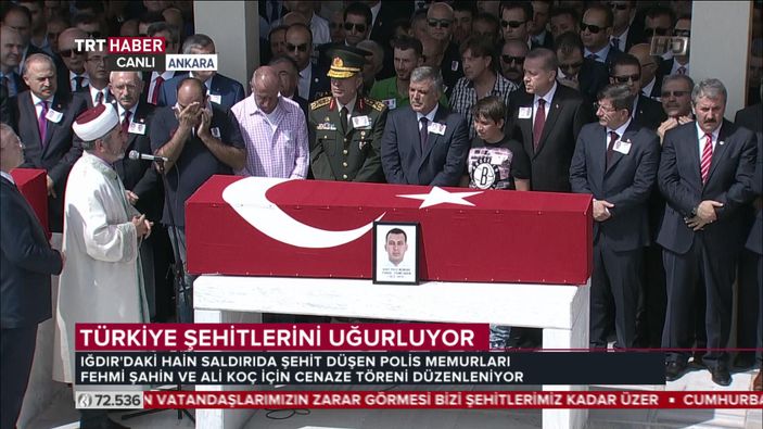 Iğdır şehitlerine Ankara'da son görev