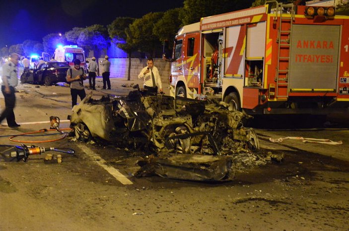 Ankara'da zincirleme kaza: 1 ölü 6 yaralı