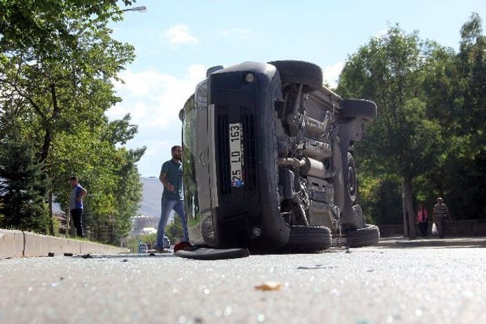 Erzurum’da trafik kazası: 6 yaralı