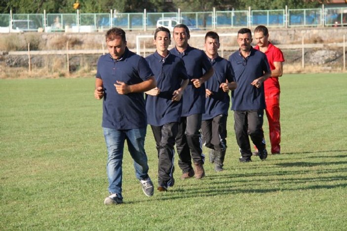 Erzincan'ın kurban yakalama timi antrenman yapıyor