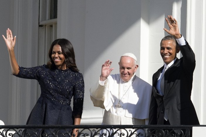 Papa ilk kez Beyaz Saray'da