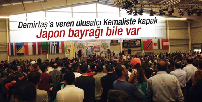 Erdoğan'dan Türk bayraksız HDP toplantısına tepki