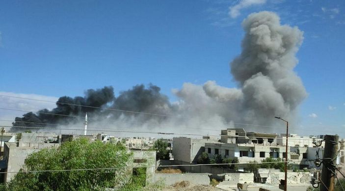 Rusya Suriye'de hava operasyonu düzenledi