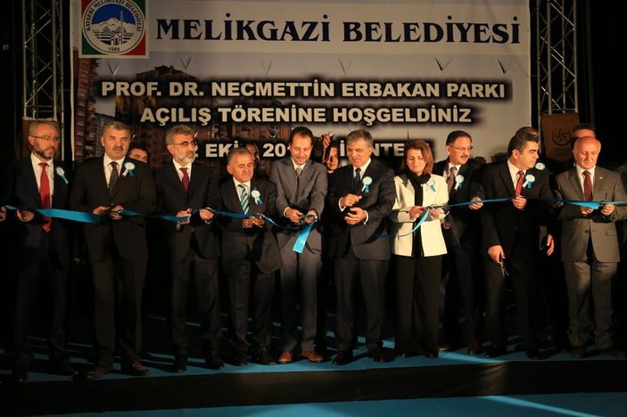 Abdullah Gül Erbakan Parkı'nın açılışını yaptı