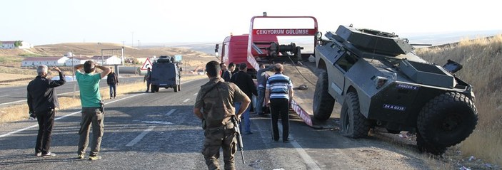 Silvan'da askeri araç kazası: 1 polis şehit