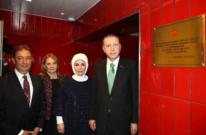 Erdoğan Brüksel’de büyükelçilik binasını açtı
