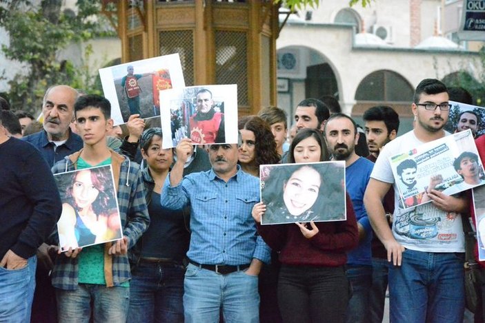 Bursa'da terör protestosunda 'Katil devlet' sloganları