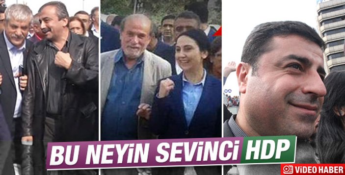 HDP'liler gülerken Kani Beko da öne geçmeye çalışıyordu