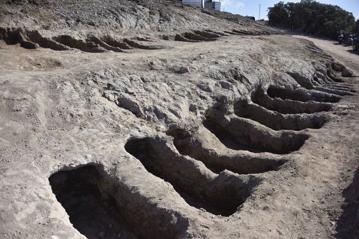 Bodrum’da inşaat alanında 55 antik mezar bulundu