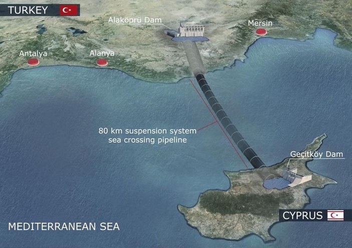 KKTC'nin su sorununu giderecek projenin açılışı yapıldı