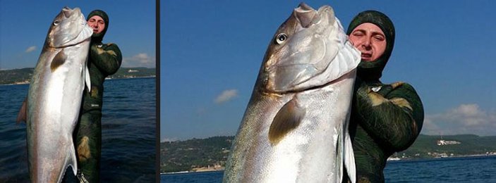 Çanakkale'de 50 kiloluk balık yakalandı