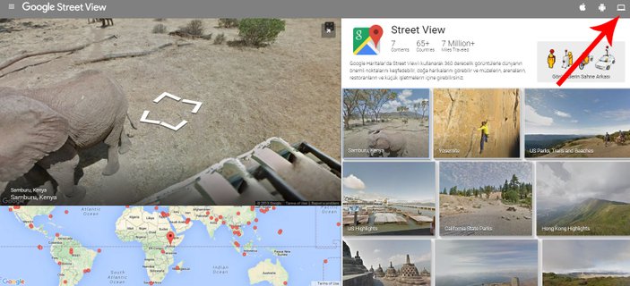 Google Street View Türkiye'de kullanımda