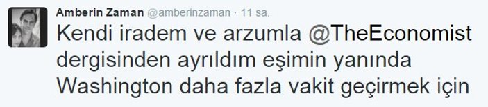 Amberin Zaman'dan kovuldu iddiasına sert tepki