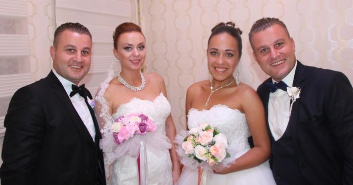 Ukrayna'da tanışan ikizler Kırıkkale'de evlendi