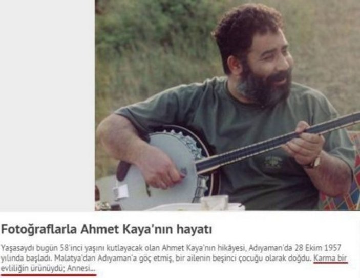 Hürriyet'in hakaret dolu Ahmet Kaya haberi