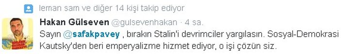 Şafak Pavey'e sosyal medyada Stalin linci
