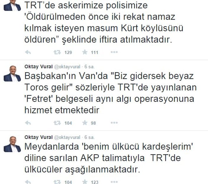 Oktay Vural TRT muhabirlerini kovdu