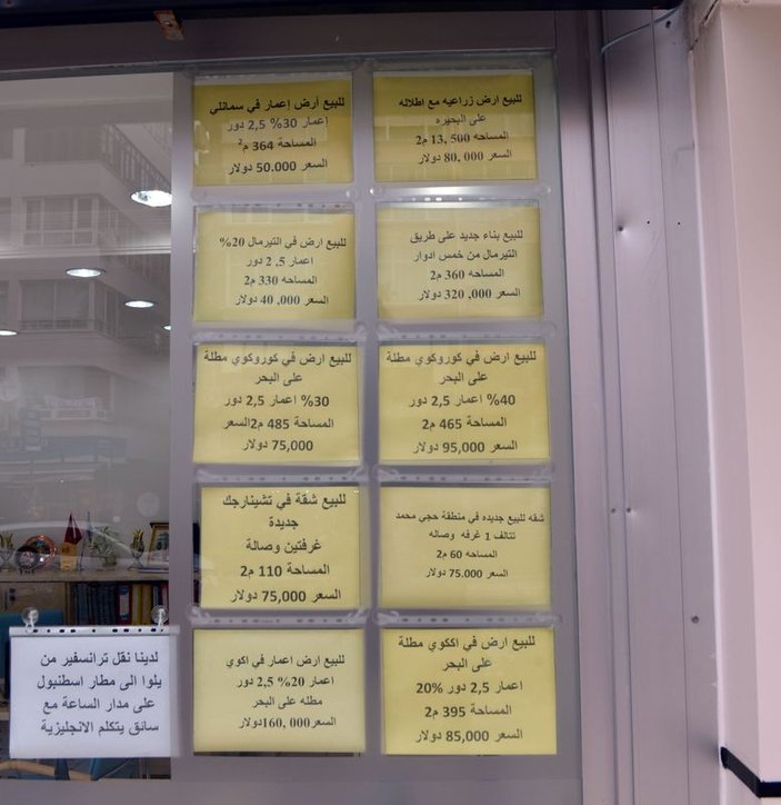 Yalova'da emlakçılar Arapça ilan asmaya başladı