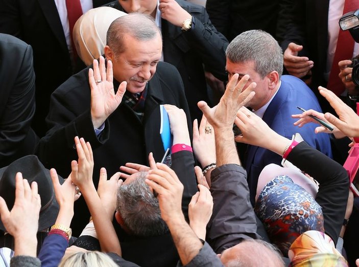 Cumhurbaşkanı Erdoğan'a yoğun ilgi