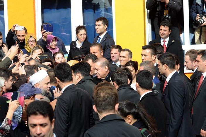 Cumhurbaşkanı Erdoğan'a yoğun ilgi