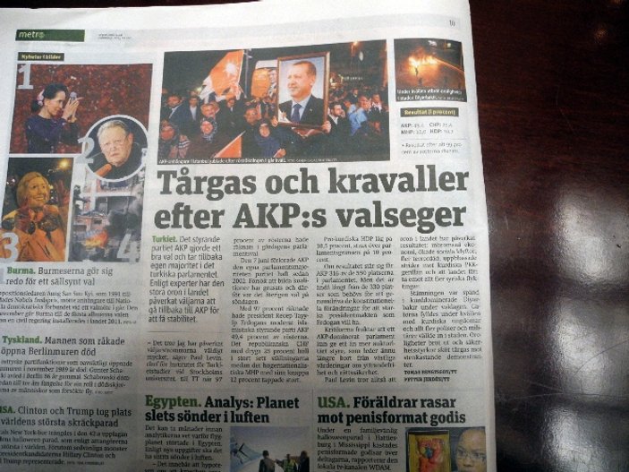 İsveç basını 1 Kasım seçimlerini yakından takip etti
