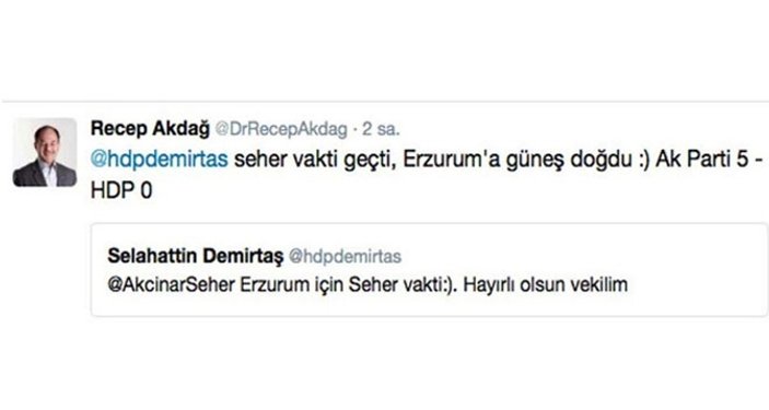 Recep Akdağ'dan Demirtaş'a cevap