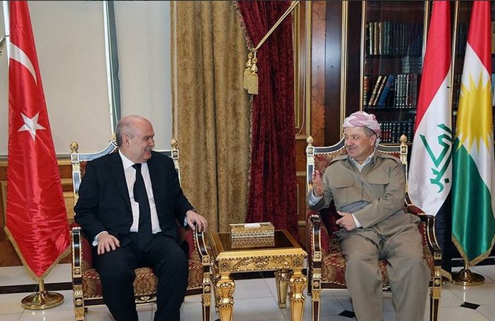 Bakan Sinirlioğlu Erbil'de Barzani'yle görüştü