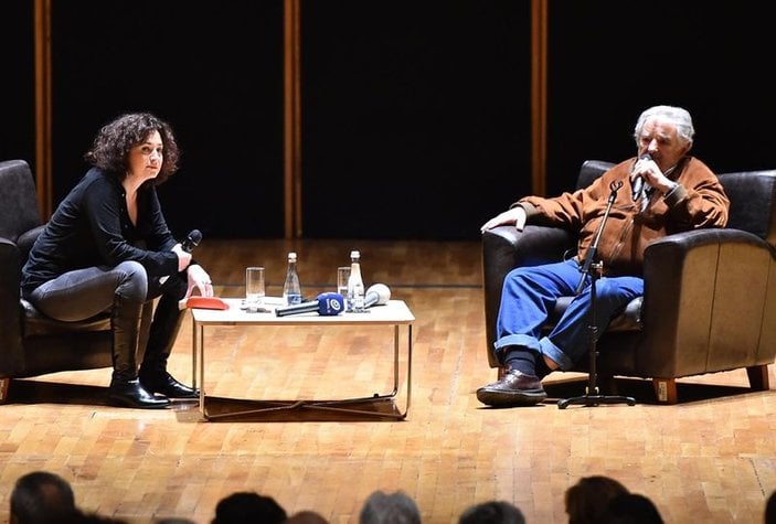 İzmir'de Uruguay Eski Devlet Başkanı Mujica izdihamı