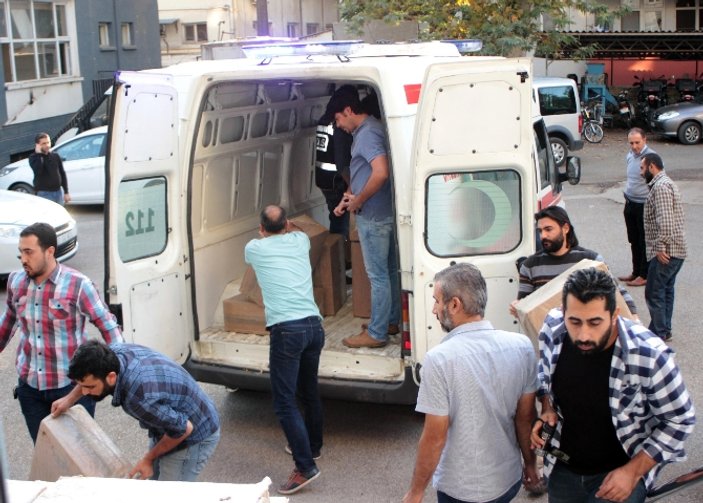 Osmaniye'de sigara kaçakçıları ambulansı kullandı