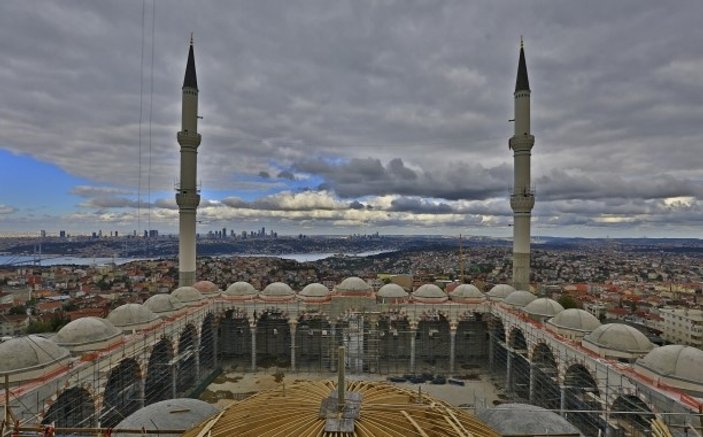 Çamlıca Camii inşaatında sona yaklaşıldı