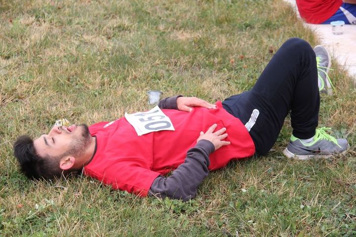 Sivas'ta Ata'ya saygı koşusu