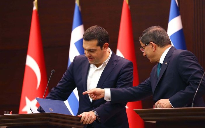 Davutoğlu ve Çipras'tan ortak açıklamalar