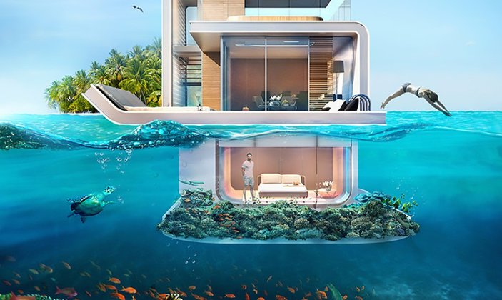 Dubai'nin yüzen evleri 2016 sonunda teslim edilecek