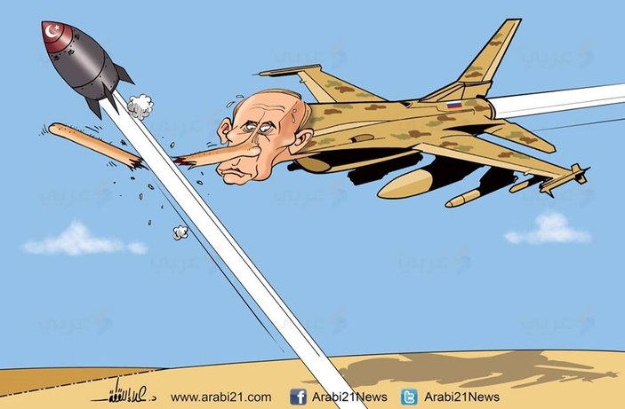 Arap medyasından Putin karikatürü