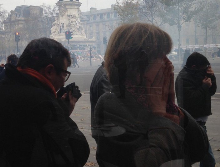 Paris'teki COP21 gösterisinde sert polis müdahalesi