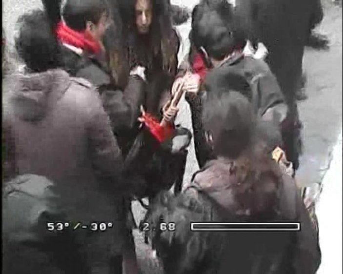 İstanbul Üniversitesi'ndeki kavganın görüntüleri