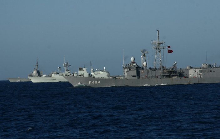 NATO gemileri Akdeniz’de eğitim yaptı