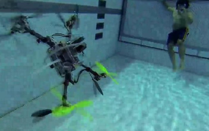 Suyun altında çekim yapabilen drone İZLE