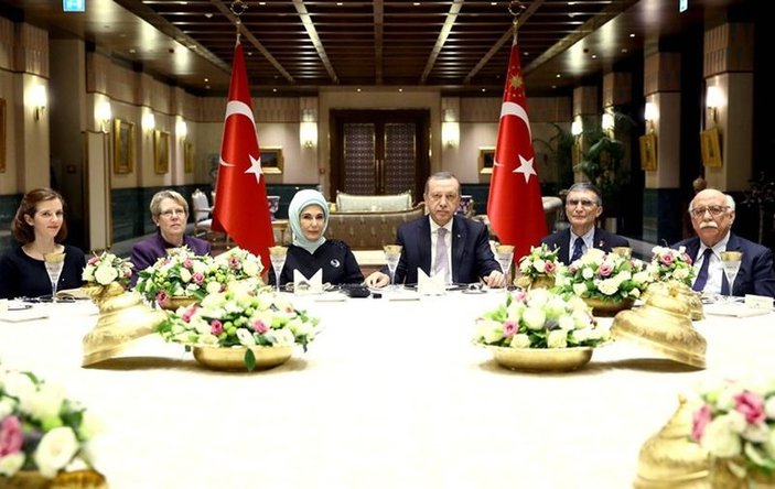 Erdoğan, Aziz Sancar onuruna akşam yemeği verdi