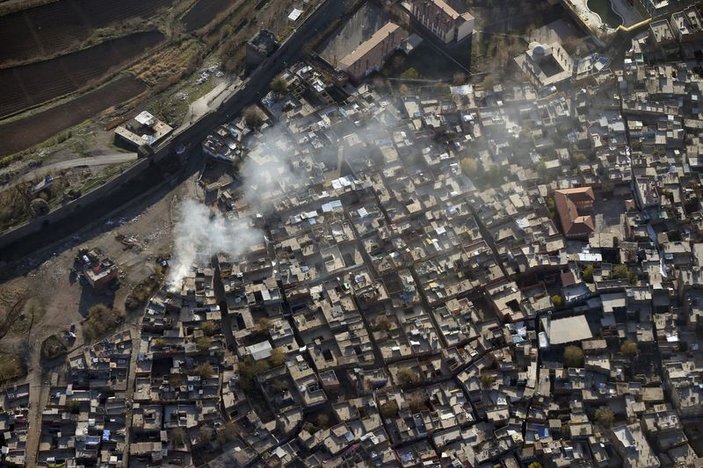 Diyarbakır Sur havadan görüntülendi