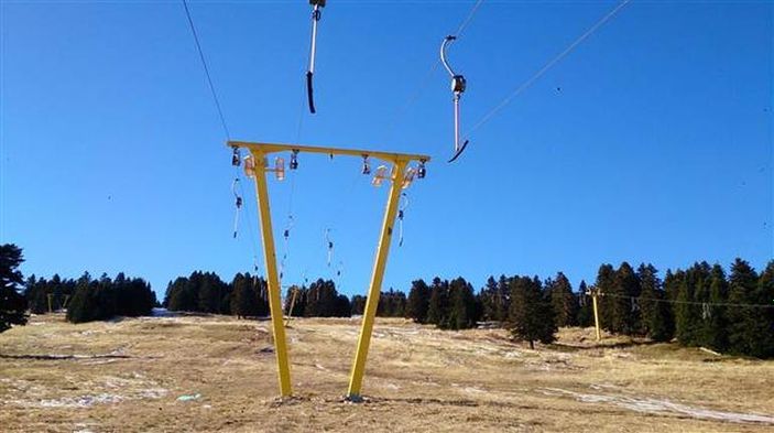 Uludağ kışa hazır ancak kar yok