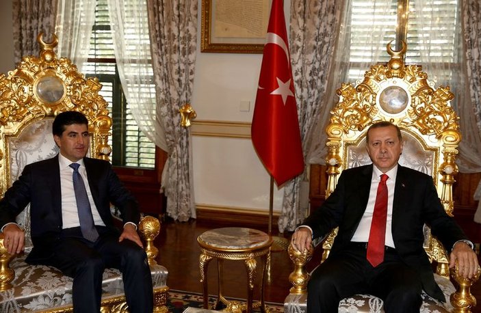 Barzani, Davutoğlu ve Erdoğan'la görüştü