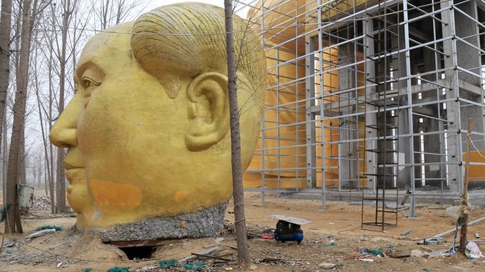 Çin'de dev Mao Zedong heykeli