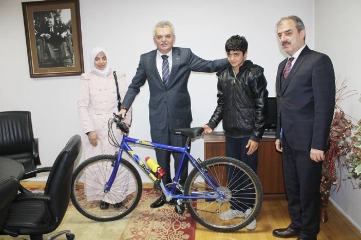 Cumhurbaşkanı Erdoğan bisiklet sözünü tuttu