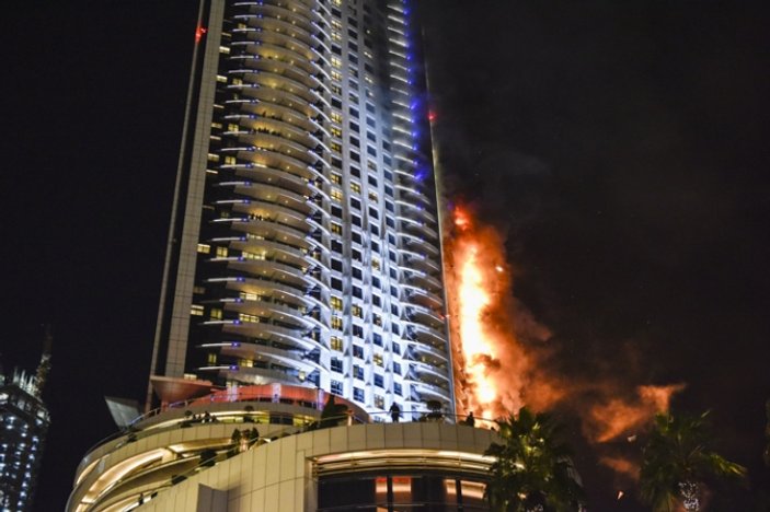 Dubai'de otelde çıkan yangının sebebi belirlendi