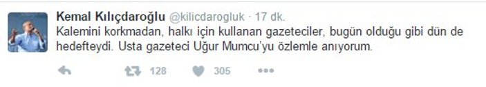 Kemal Kılıçdaroğlu Uğur Mumcu'yu andı