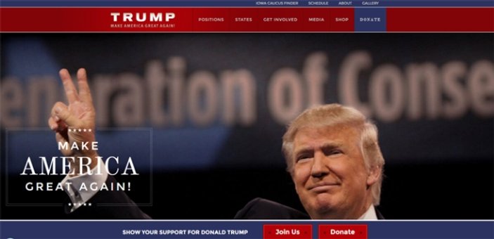 Skorsky Donald Trump’ın kampanya sitesini hackledi
