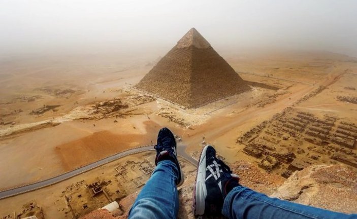 Alman turistin piramit macerası